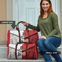 New Caledonia-Tahiti Football Custom Travel Bag Together Go Champions - Polynesian Pride