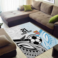 New Zealand-Fiji Football Custom Area Rug Together Go Champions
