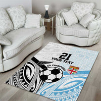 New Zealand-Fiji Football Custom Area Rug Together Go Champions