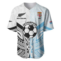 New Zealand-Fiji Football Custom Baseball Jersey Together Go Champions