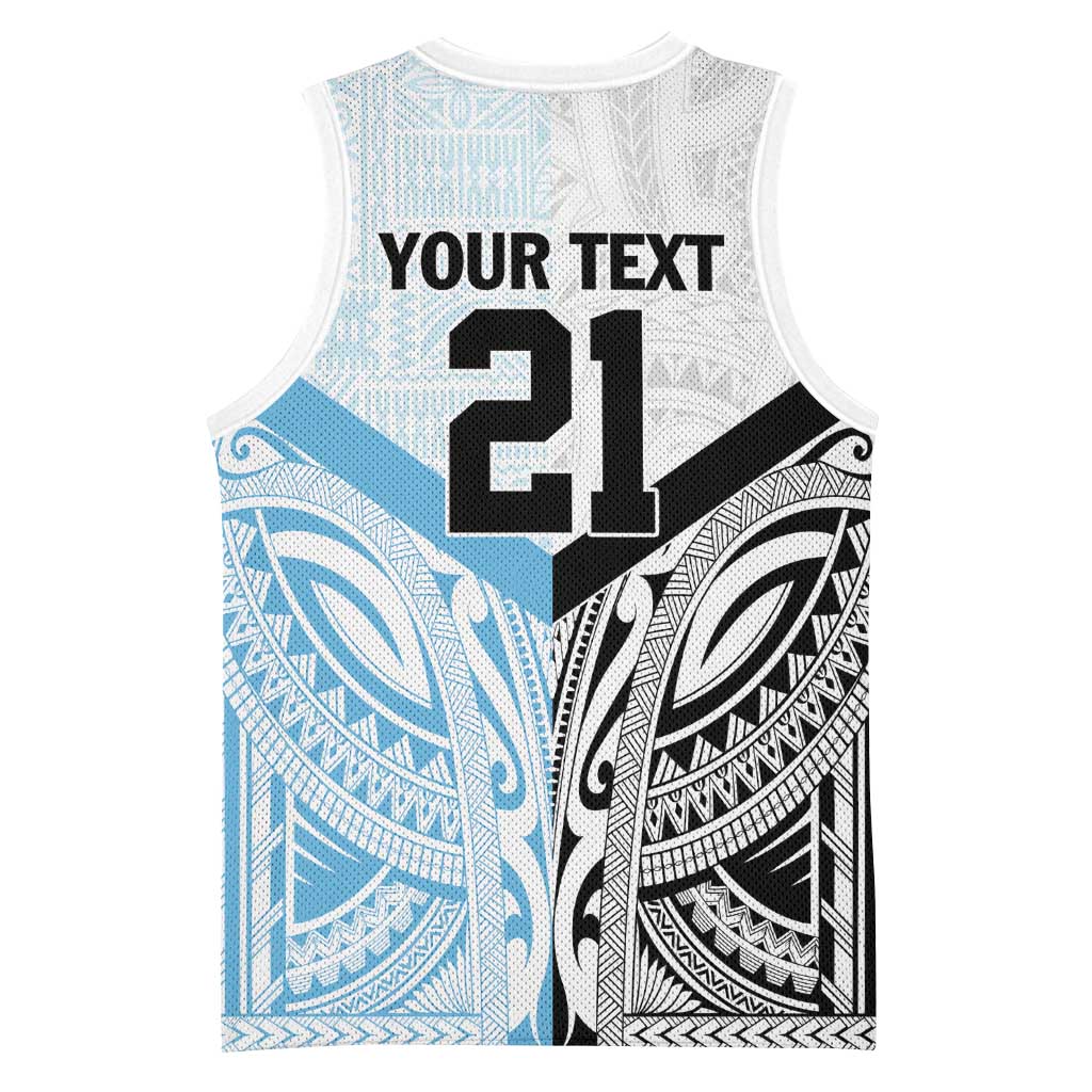 New Zealand-Fiji Football Custom Basketball Jersey Together Go Champions LT9 - Polynesian Pride