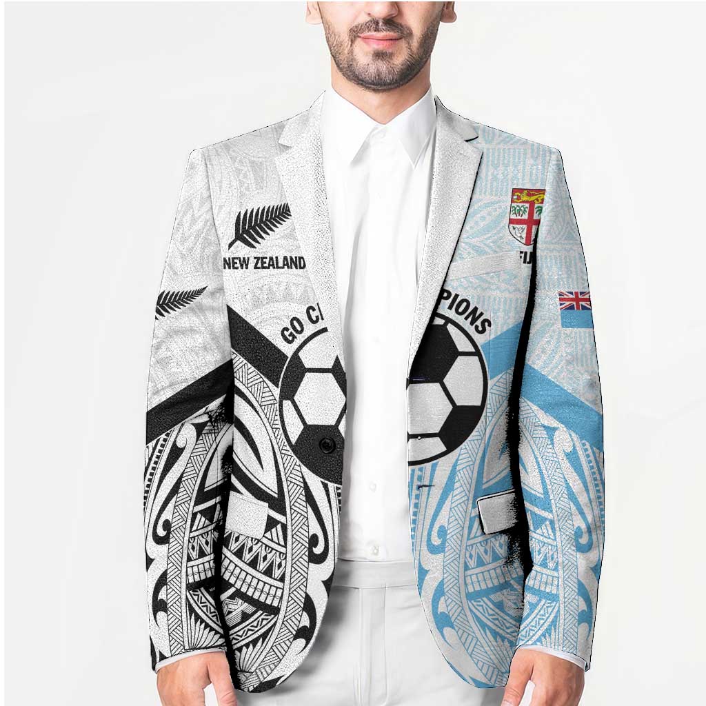 New Zealand-Fiji Football Custom Blazer Together Go Champions - Polynesian Pride