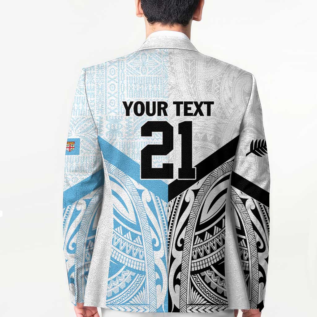 New Zealand-Fiji Football Custom Blazer Together Go Champions - Polynesian Pride