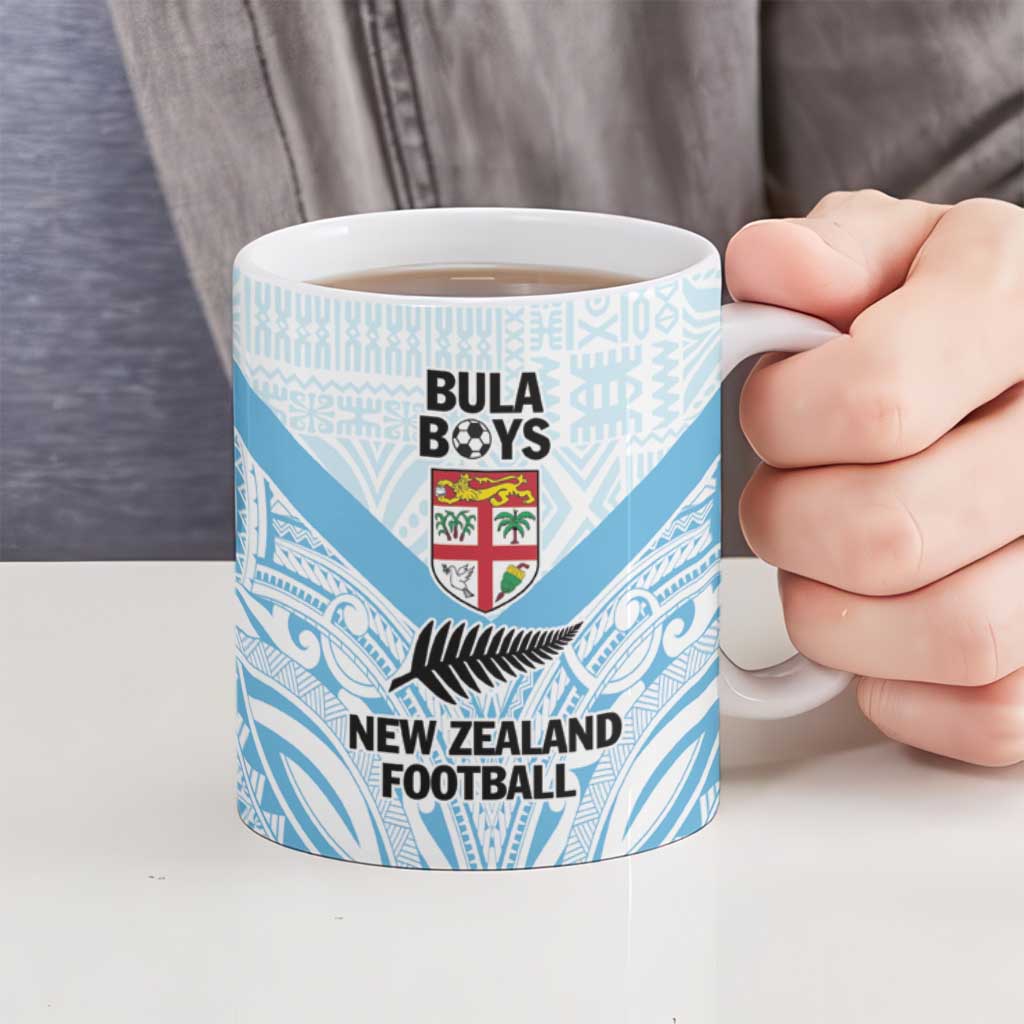 New Zealand-Fiji Football Custom Ceramic Mug Together Go Champions - Polynesian Pride