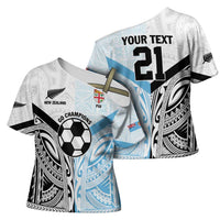 New Zealand-Fiji Football Custom Cross Shoulder Shirt Together Go Champions LT9 - Polynesian Pride