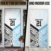 New Zealand-Fiji Football Custom Door Cover Together Go Champions - Polynesian Pride