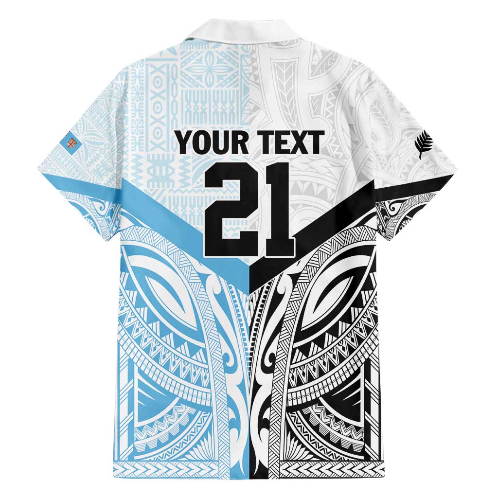 New Zealand-Fiji Football Custom Hawaiian Shirt Together Go Champions LT9 - Polynesian Pride