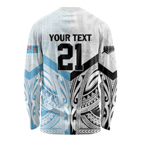 New Zealand-Fiji Football Custom Long Sleeve Shirt Together Go Champions LT9 - Polynesian Pride