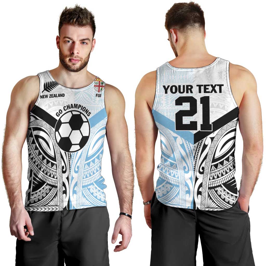 New Zealand-Fiji Football Custom Men Tank Top Together Go Champions