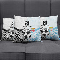 New Zealand-Fiji Football Custom Pillow Cover Together Go Champions LT9 - Polynesian Pride