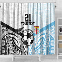 New Zealand-Fiji Football Custom Shower Curtain Together Go Champions