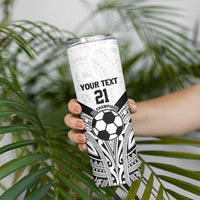 New Zealand-Fiji Football Custom Skinny Tumbler Together Go Champions LT9 - Polynesian Pride