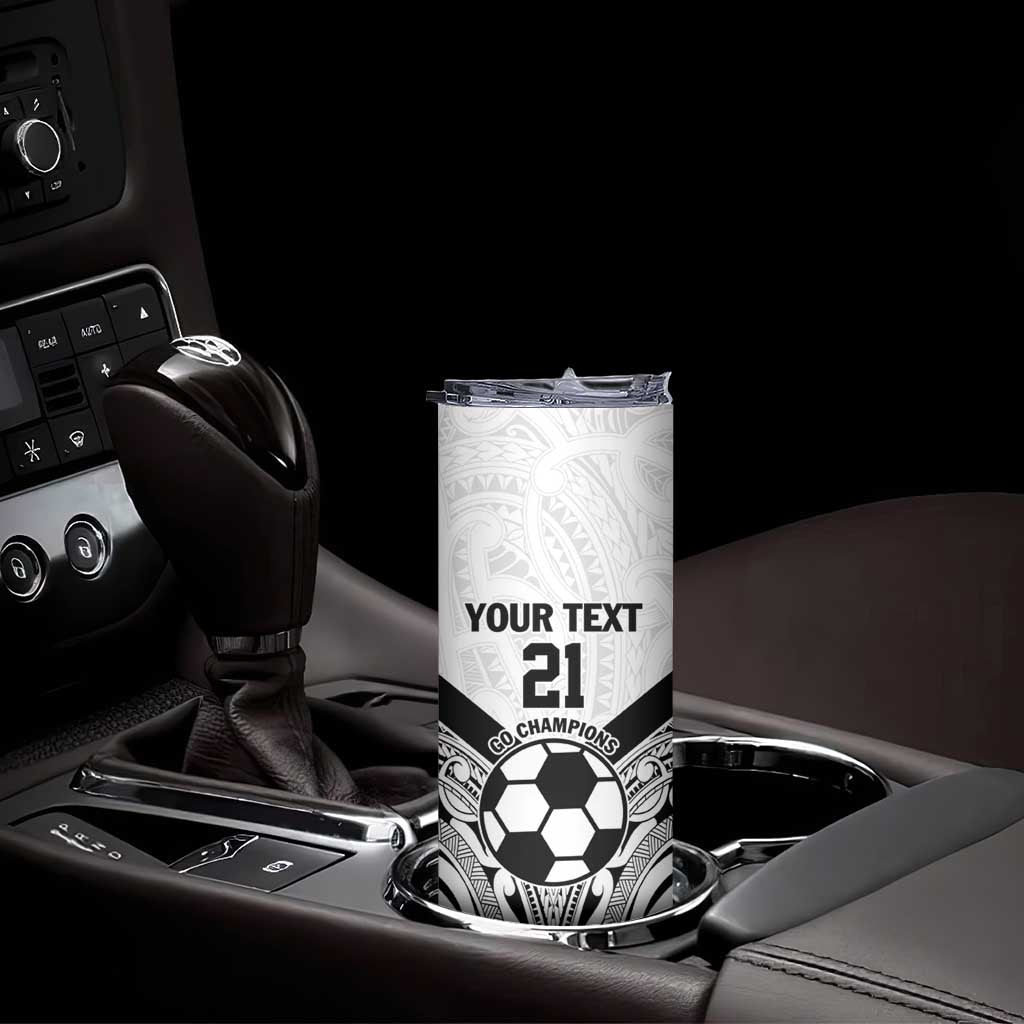 New Zealand-Fiji Football Custom Skinny Tumbler Together Go Champions LT9 - Polynesian Pride