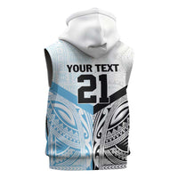 New Zealand-Fiji Football Custom Sleeveless Hoodie Together Go Champions - Polynesian Pride