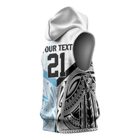 New Zealand-Fiji Football Custom Sleeveless Hoodie Together Go Champions - Polynesian Pride