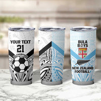 New Zealand-Fiji Football Custom Tumbler Cup Together Go Champions