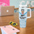 New Zealand-Fiji Football Custom Tumbler With Handle Together Go Champions