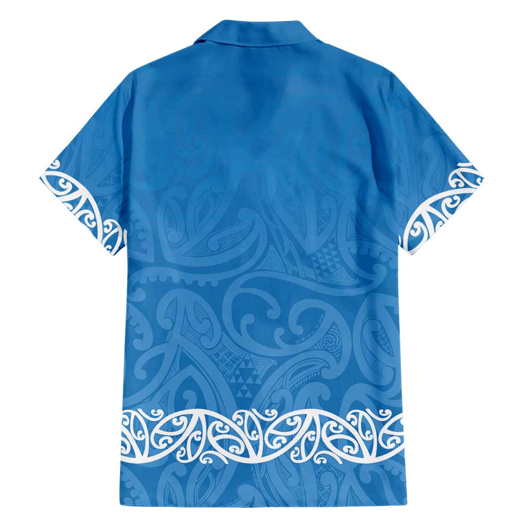 New Zealand Nurses Week Hawaiian Shirt Maori Kowhaiwhai Blue Tribal