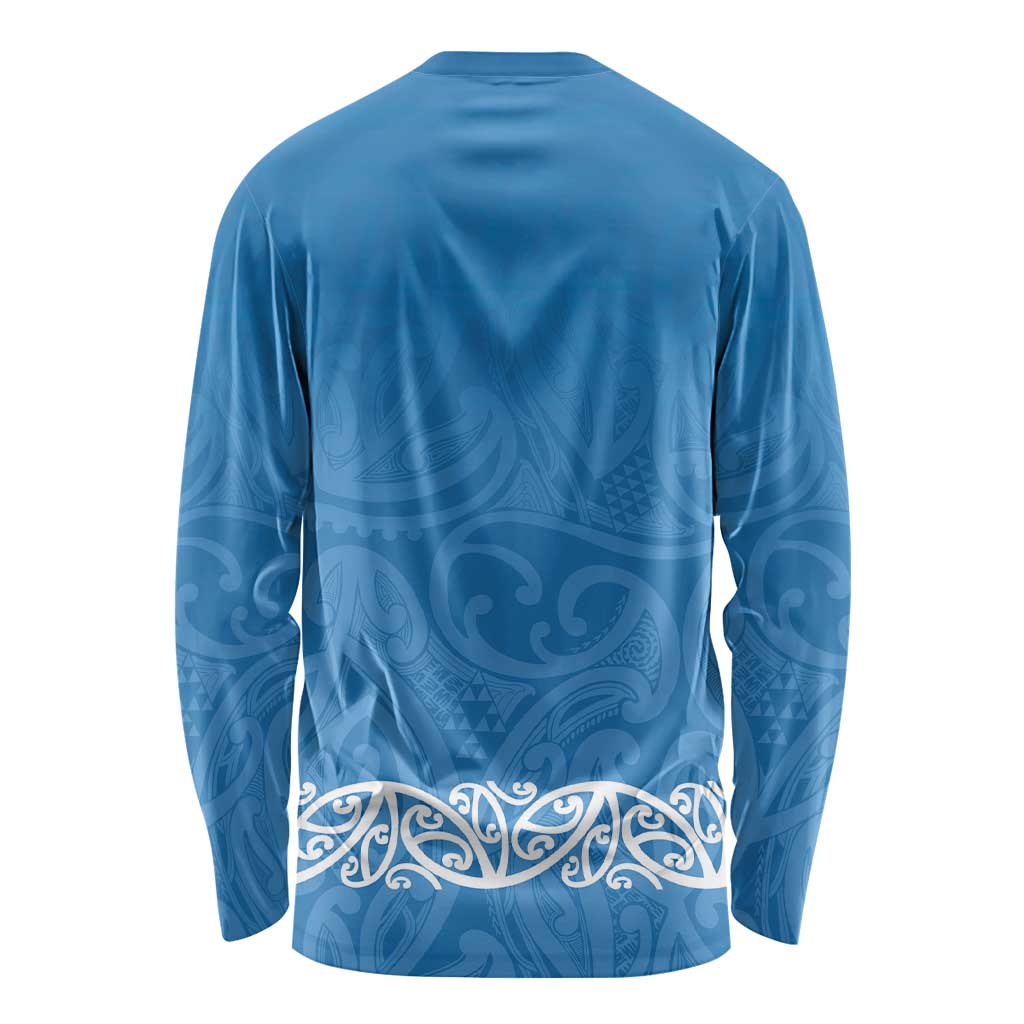 New Zealand Nurses Week Long Sleeve Shirt Maori Kowhaiwhai Blue Tribal LT9 - Polynesian Pride