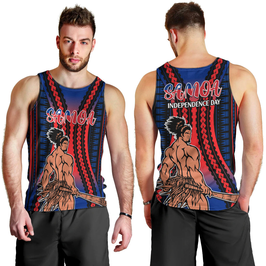 Polynesian Samoa Independence Day Men Tank Top Polynesian Pacific Tribal LT9 - Polynesian Pride