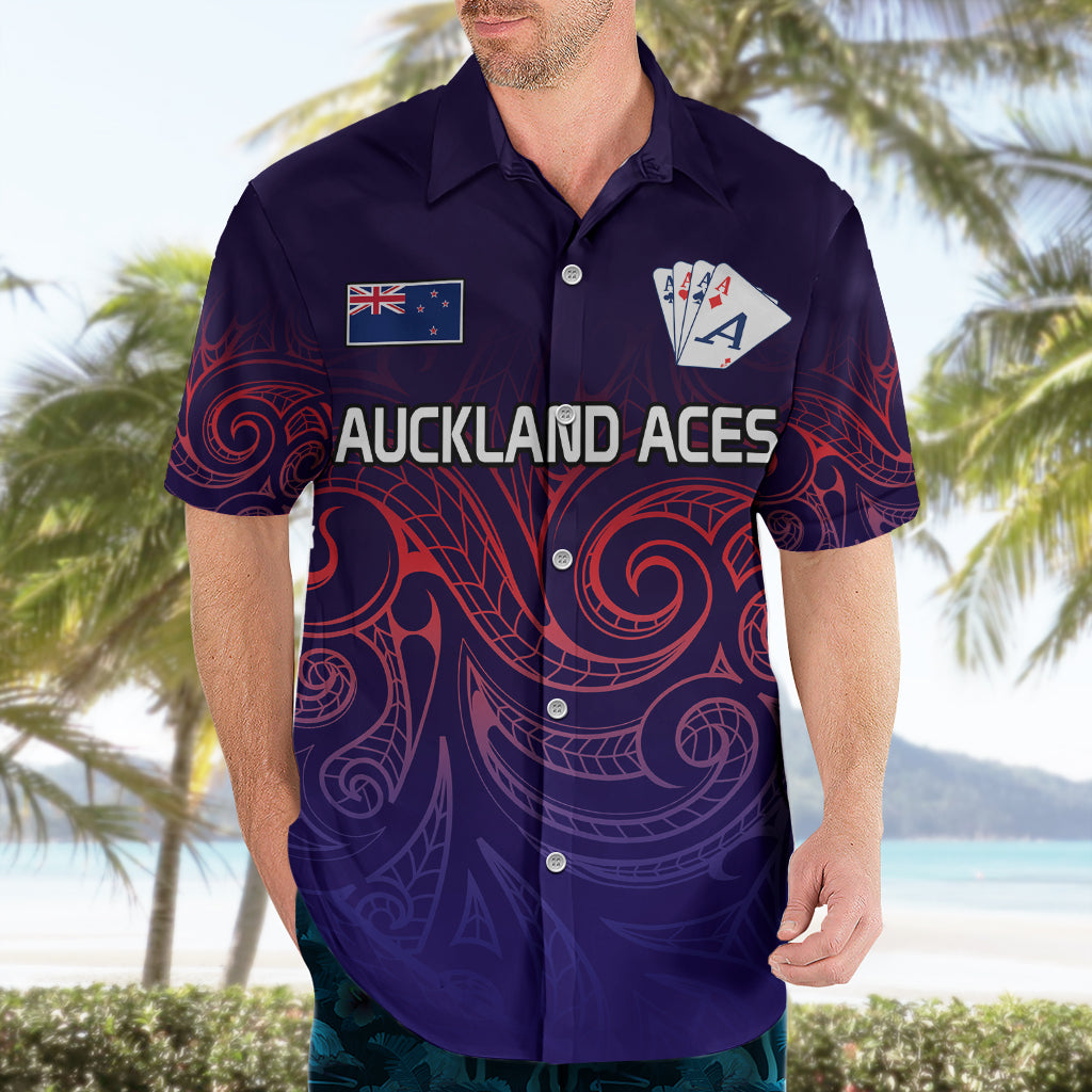 New Zealand Auckland Cricket Hawaiian Shirt Maori Traditional Ethnic Style LT9 - Polynesian Pride