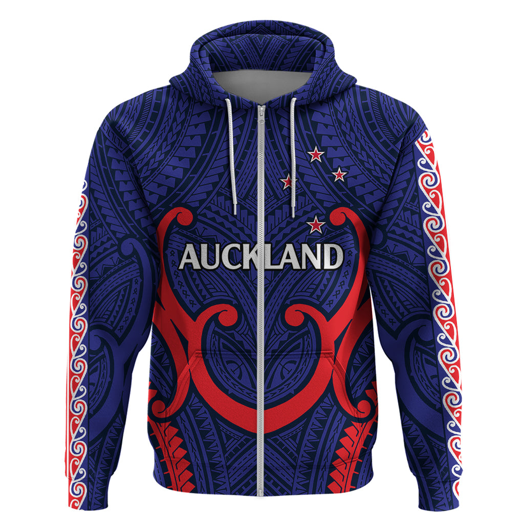 New Zealand Auckland Cricket Hoodie Polynesian with Maori Koru LT9 - Polynesian Pride