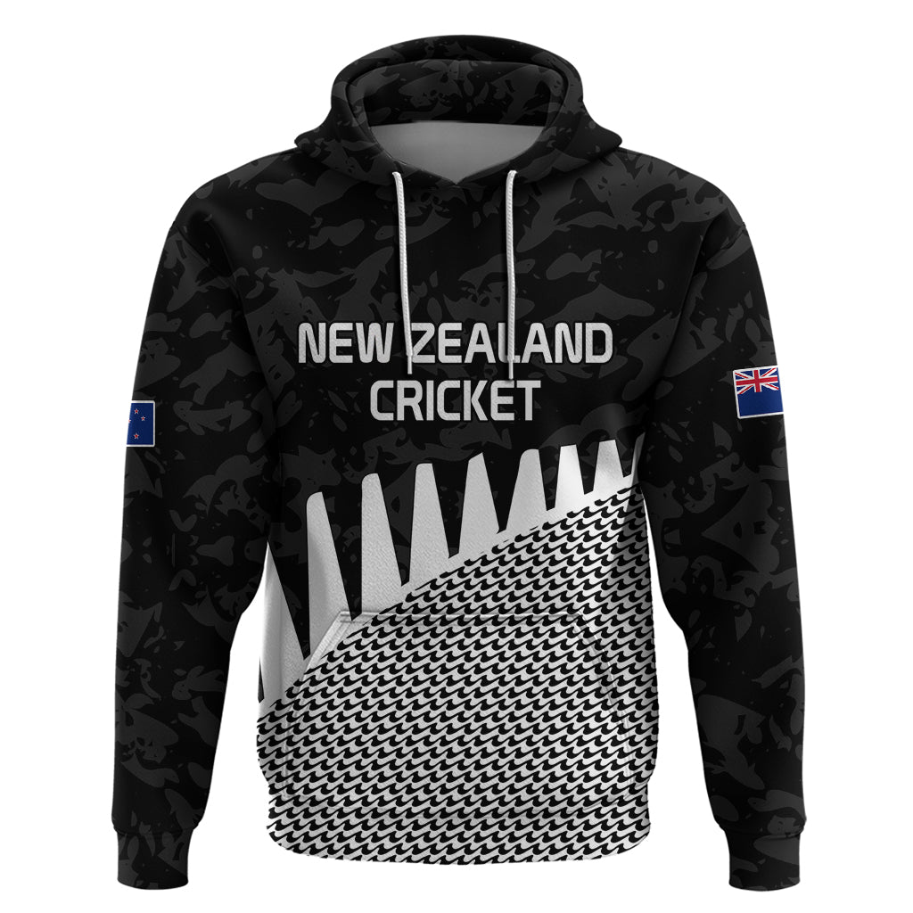 New Zealand Cricket Hoodie Black Cap Sporty Style No1 LT9 Black - Polynesian Pride