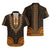 African Dashiki Hawaiian Shirt With Polynesian Pattern - Gold LT9 - Polynesian Pride