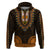 African Dashiki Hoodie With Polynesian Pattern Gold LT9 Pullover Hoodie Gold - Polynesian Pride