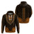 African Dashiki Hoodie With Polynesian Pattern Gold LT9 - Polynesian Pride