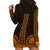 African Dashiki Hoodie Dress With Polynesian Pattern - Gold LT9 - Polynesian Pride