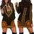 African Dashiki Hoodie Dress With Polynesian Pattern - Gold LT9 - Polynesian Pride