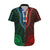 African Dashiki Hawaiian Shirt With Polynesian Pattern - Half Green and Red LT9 Green and Red - Polynesian Pride