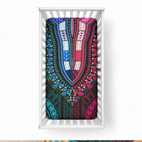 African Dashiki With Polynesian Pattern Teal Pink Baby Bed Cover LT9 28 × 52 in Teal and Pink - Polynesian Pride