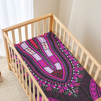African Dashiki With Polynesian Pattern Pink Baby Bed Cover LT9 - Polynesian Pride