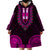 African Dashiki Wearable Blanket Hoodie With Polynesian Pattern - Pink LT9 - Polynesian Pride