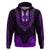 African Dashiki Hoodie With Polynesian Pattern Purple LT9 Pullover Hoodie Purple - Polynesian Pride