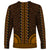 African Dashiki Long Sleeve Shirt With Tapa Pattern - Gold LT9 - Polynesian Pride