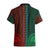 African Dashiki Hawaiian Shirt With Tapa Pattern - Half Green and Red LT9 - Polynesian Pride