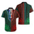 African Dashiki Hawaiian Shirt With Tapa Pattern - Half Green and Red LT9 - Polynesian Pride