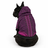 African Dashiki With Tapa Pattern - Pink Pet Hoodie LT9 - Polynesian Pride