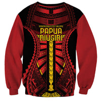 Independen Stet bilong Papua Niugini 1975 Sweatshirt Red Tribal Papua New Guinea Province Flag LT9 - Polynesian Pride