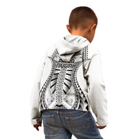 Independen Stet bilong Papua Niugini 1975 Kid Hoodie White Tribal Papua New Guinea Province Flag LT9 - Polynesian Pride