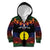 Personalised New Caledonia All Saints Day Kid Hoodie Candle Light with Polynesian Style