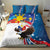 Personalized Filipino-American Bedding Set The Eight-Rayed Sun with Bald Eagle