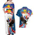 Personalized Filipino-American Couples Matching Off Shoulder Maxi Dress and Hawaiian Shirt The Eight-Rayed Sun with Bald Eagle