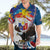 Personalized Filipino-American Hawaiian Shirt The Eight-Rayed Sun with Bald Eagle