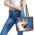 Personalized Filipino-American Leather Tote Bag The Eight-Rayed Sun with Bald Eagle