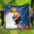 Personalized Filipino-American Quilt The Eight-Rayed Sun with Bald Eagle