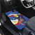 Personalized Filipino-American Car Mats Philippines Coat Of Arms with Bald Eagle